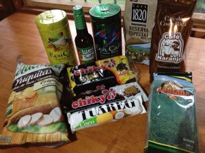 My favorite foods from Costa Rica ready to be sent to the United States.